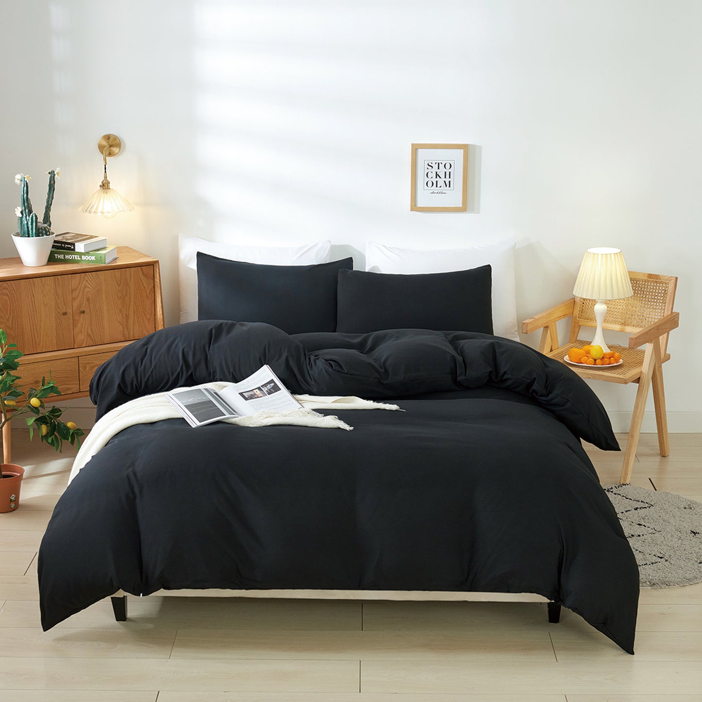 Washed Microfiber Duvet Cover Set