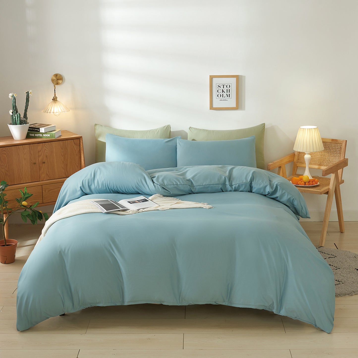 Washed Microfiber Duvet Cover Set