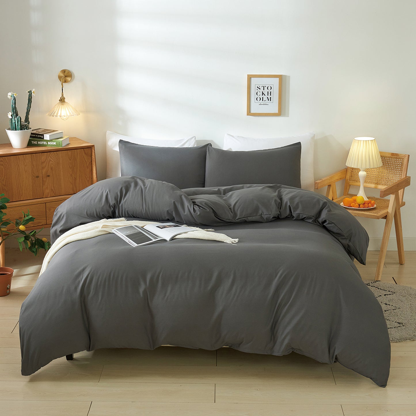 Washed Microfiber Duvet Cover Set