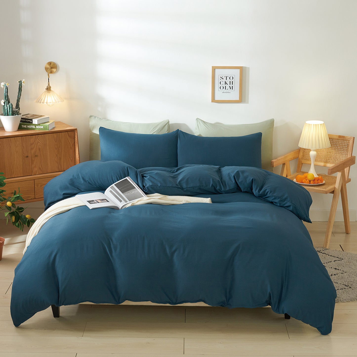 Washed Microfiber Duvet Cover Set